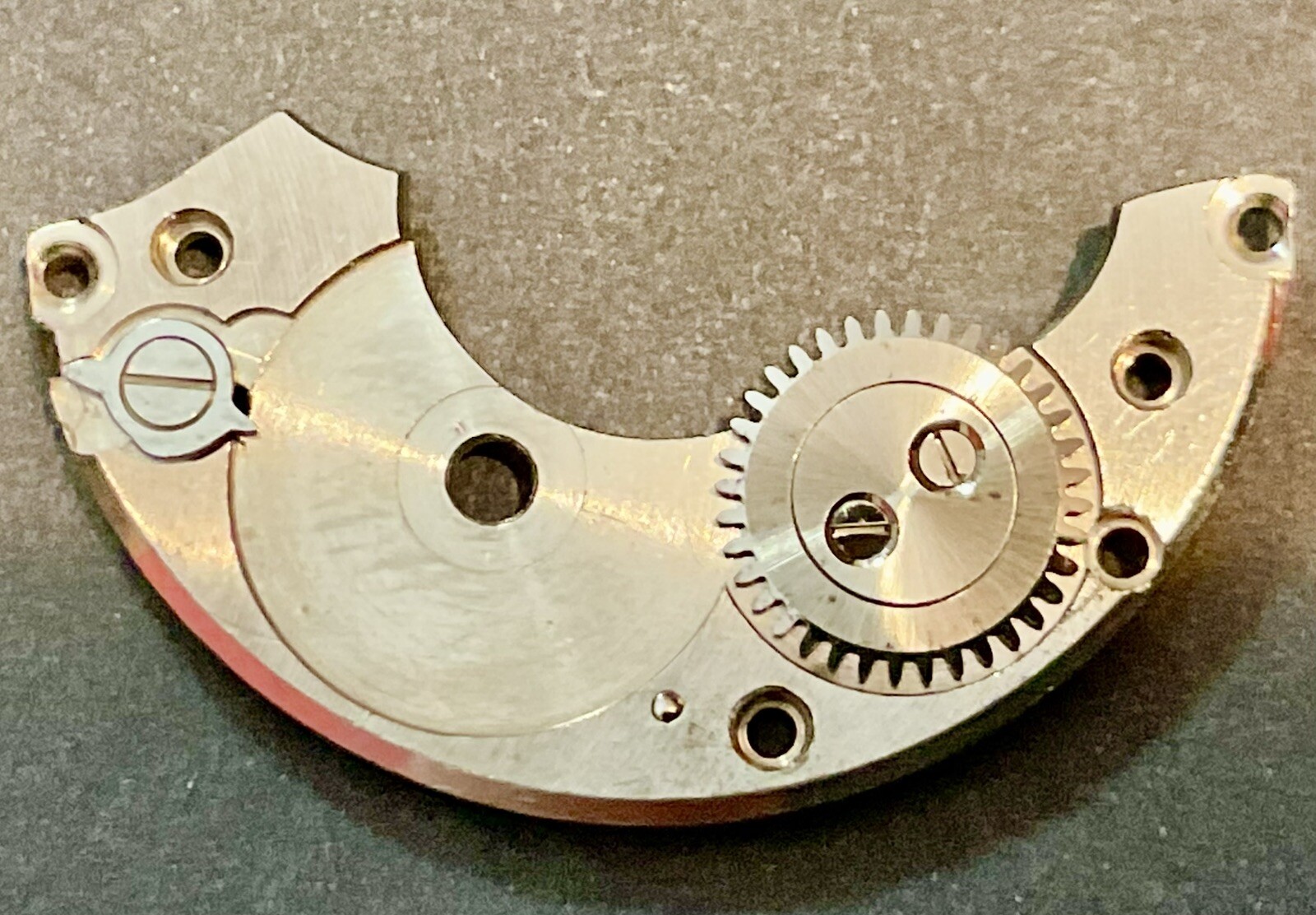 Longines Caliber 23Z Watch Barrel Bridge With Crown Wheel, Click And Spring