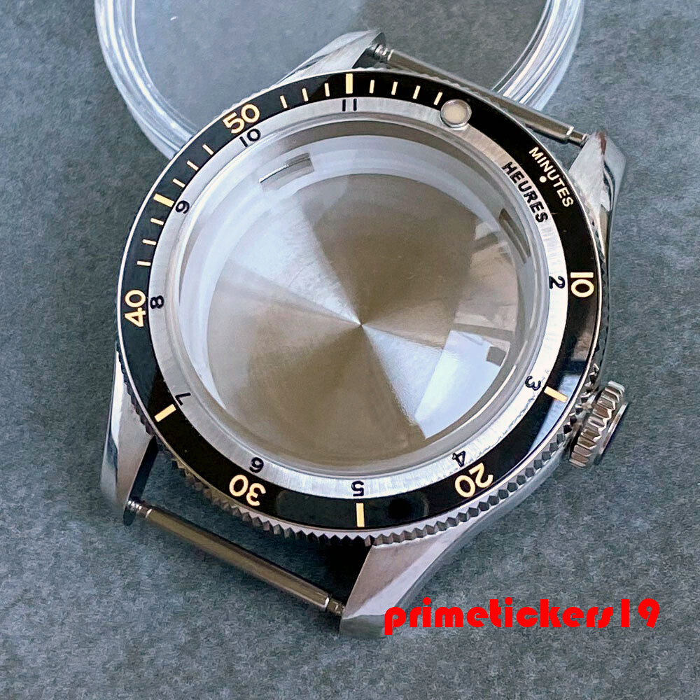 Double Domed Sapphire 40mm Dive Watch Case Bracelet Fit NH34 NH35 ETA2824 PT5000