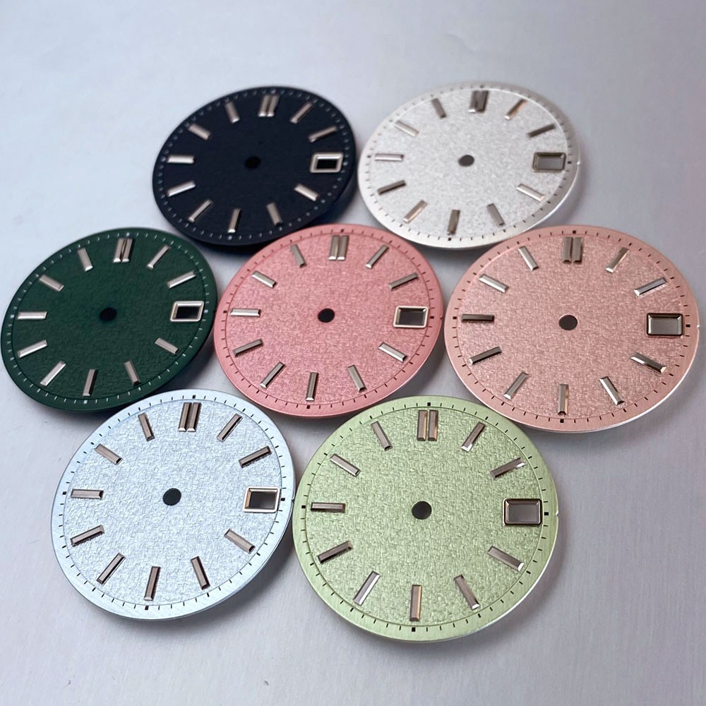 28.5mm Multicolor Watch Dial Date Window Fit NH35 NH36 NH38 Movement Watch Parts