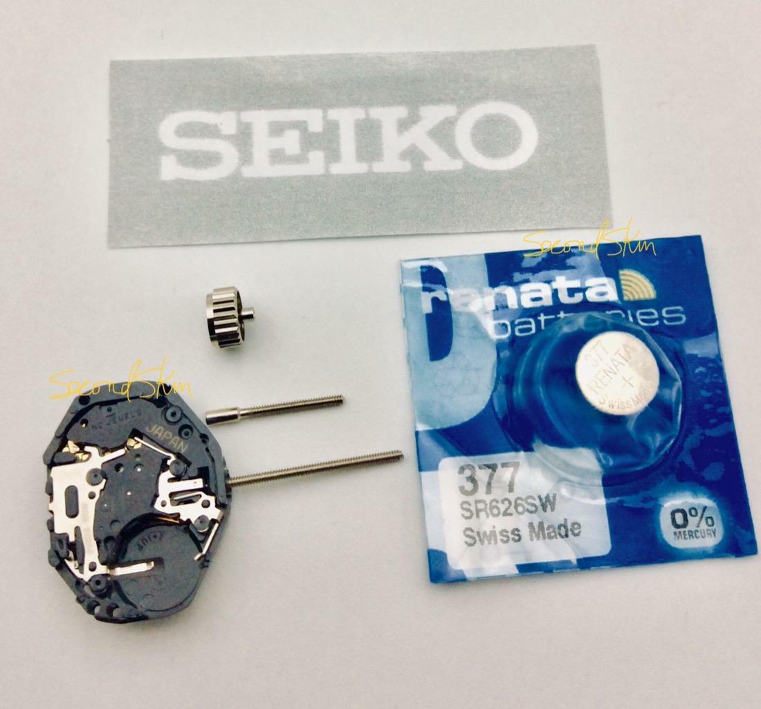 New Seiko Japan Quarts Movement PC21 PC21J 1stem 1Crown 1Extender 1Battery Gray