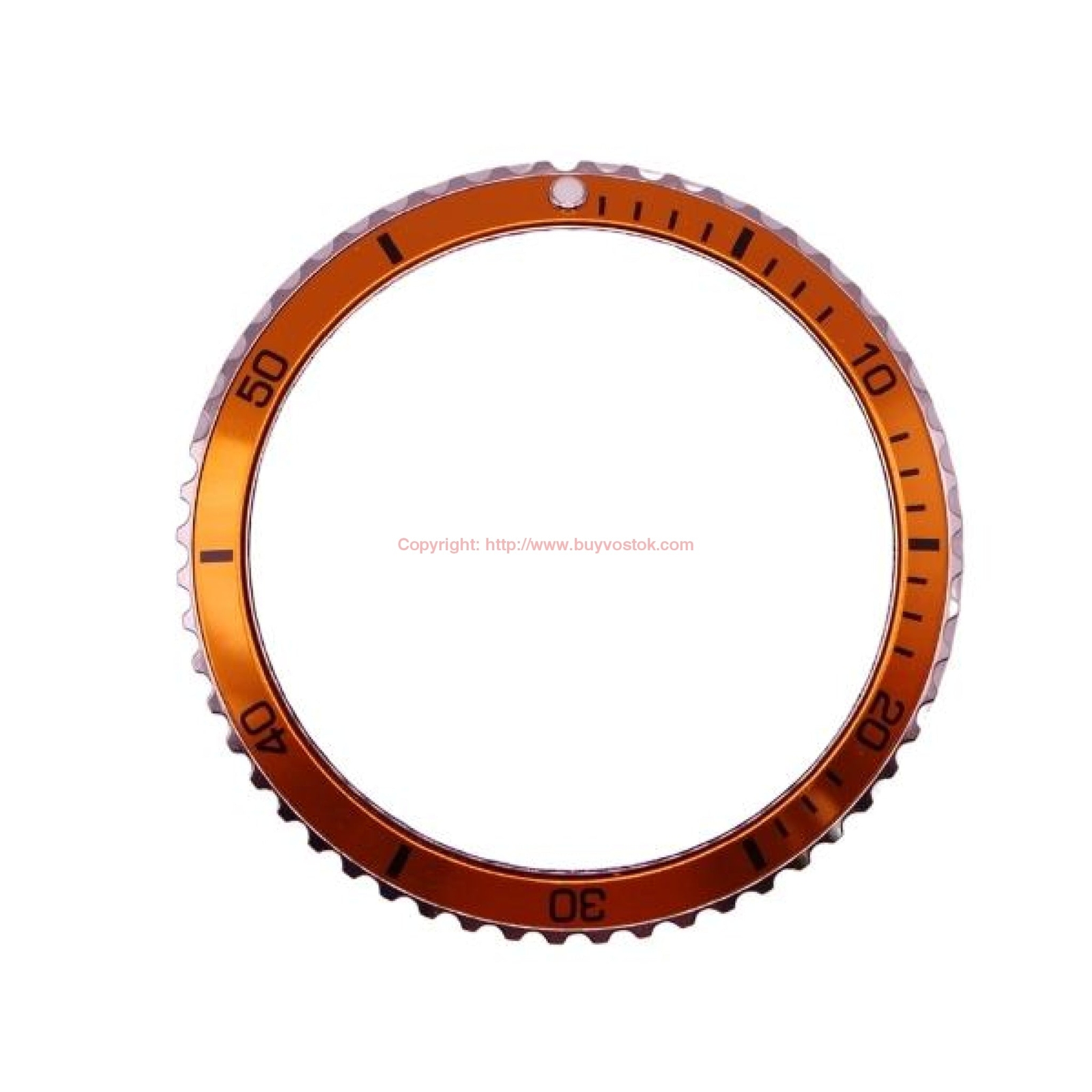 39MM Vostok Stainless Steel Bezel with Aluminum Insert and 12 Hour Mark Lume Dot