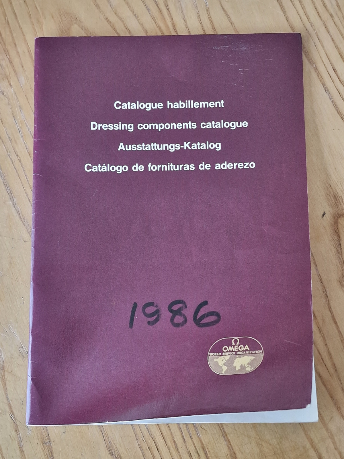 Omega Dressings Components Catalogue 1986,1988,1990,1994,1995,1996,2003 List