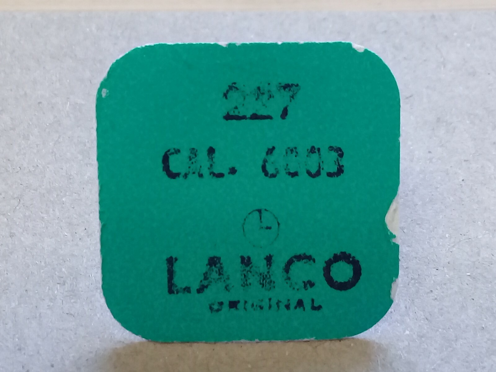 LANCO Cal. 6003 – Seconds Wheel – Part 227 (BC177)