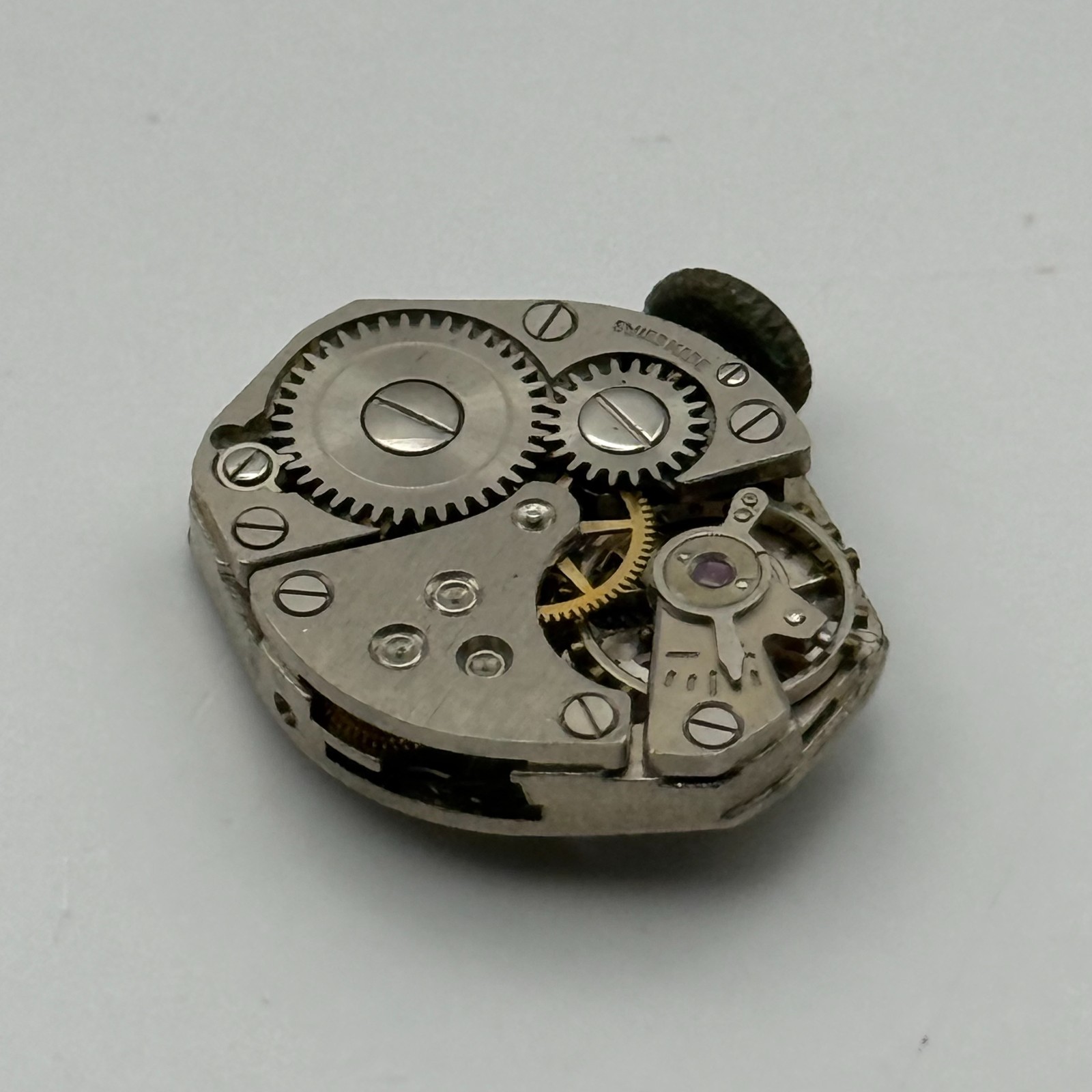FHF 60 Watch Movement Swiss Manual Wind Vintage Parts Repair 15.3mm