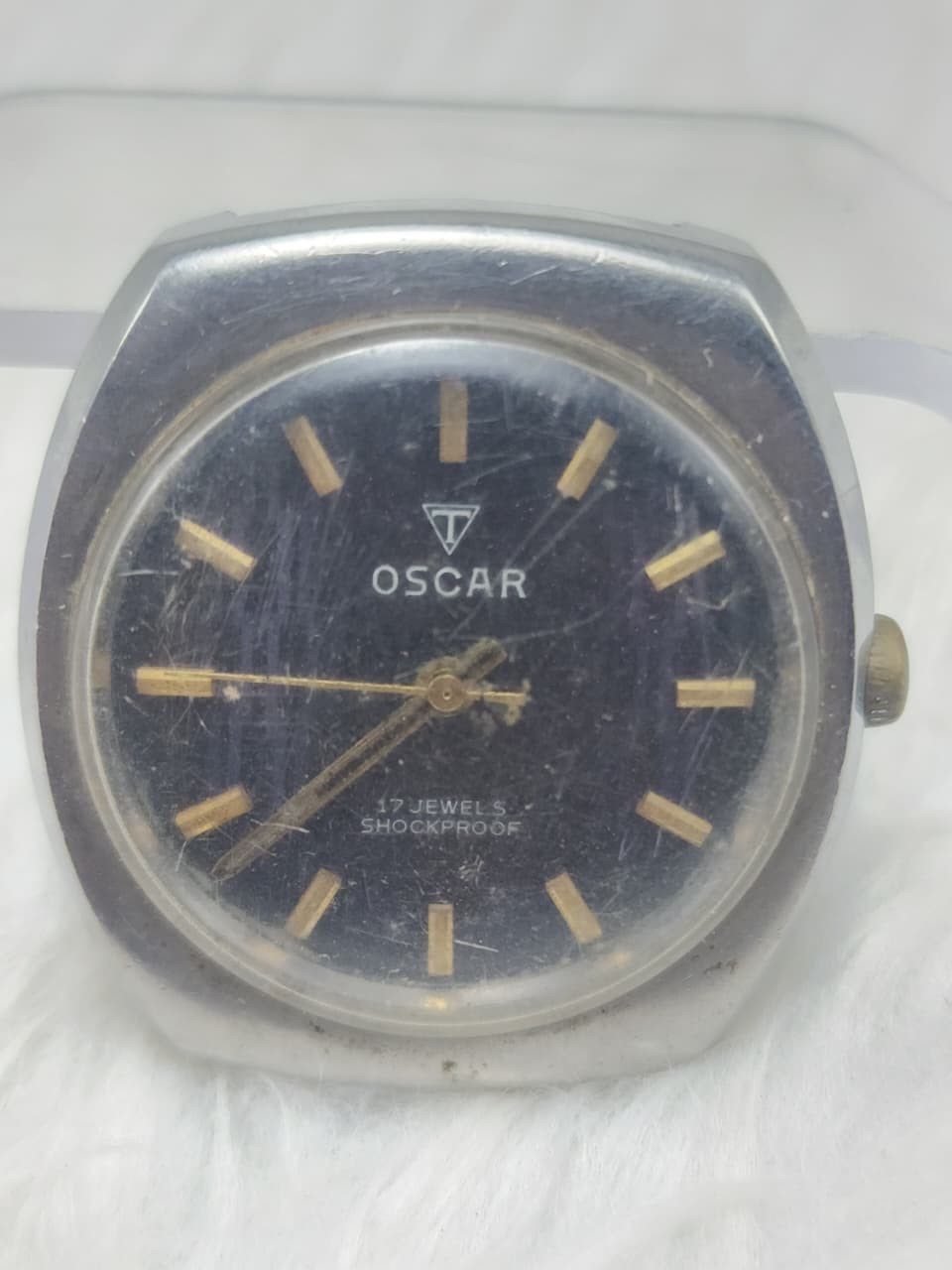 OSCAR Vintage Mechanical Watch 17 Jewels Shockproof Stainless Steel–Repair/Parts
