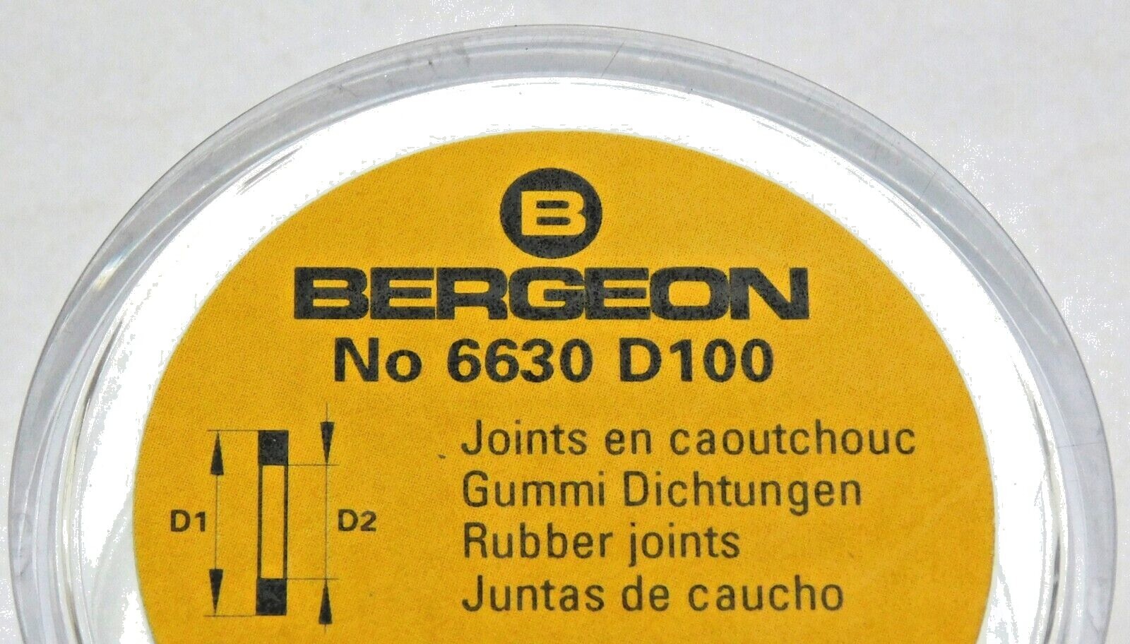Bergeon waterproof flat rubber gaskets Thickness 0.50mm Choose diameter x 3 pcs