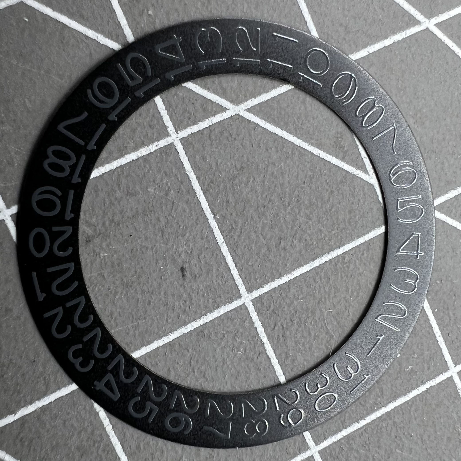 Black Background Grey Character Date Disk Date Wheel for NH35 NH36