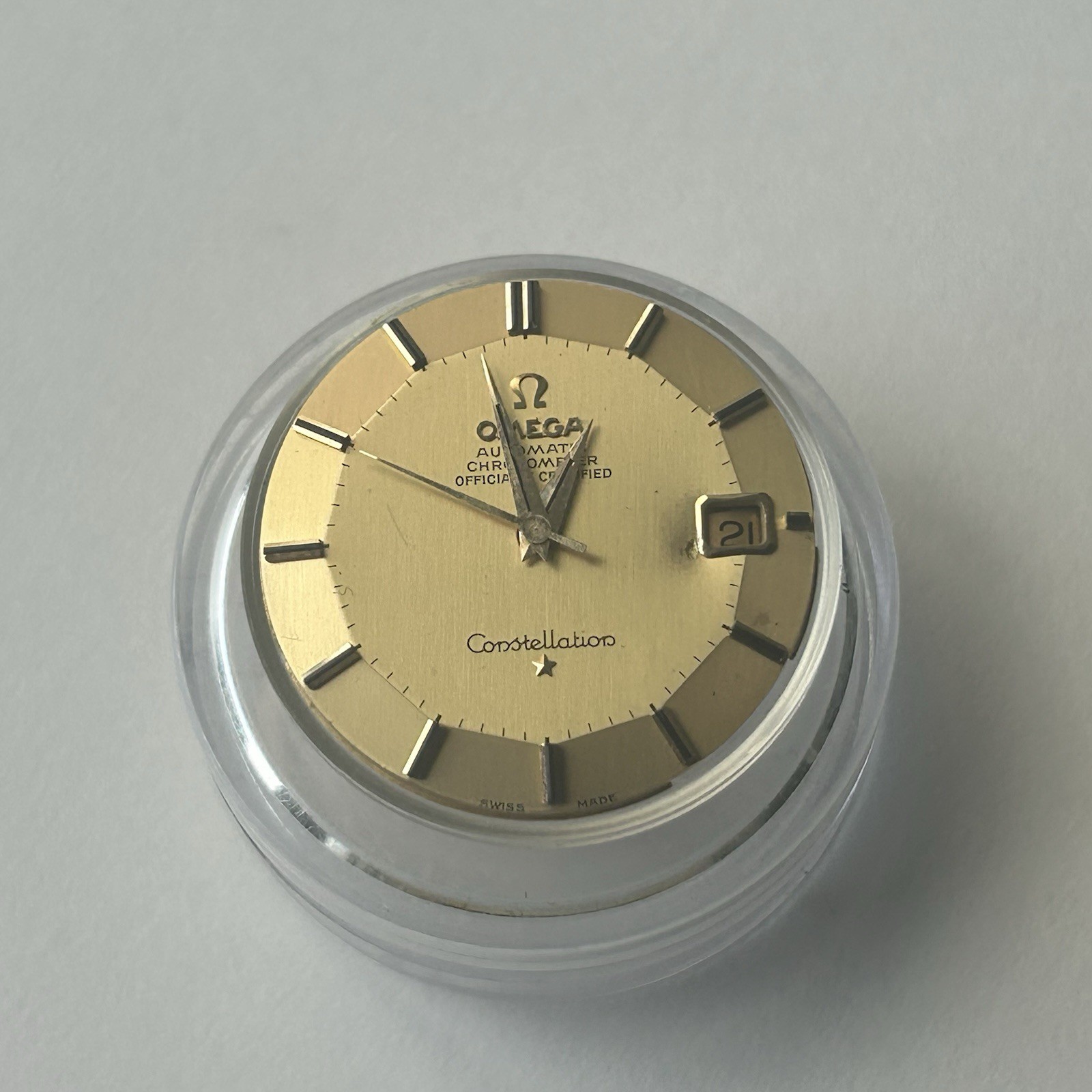 Omega 564 Movement 18K 750 Gold Constellation Pie Pan Dial