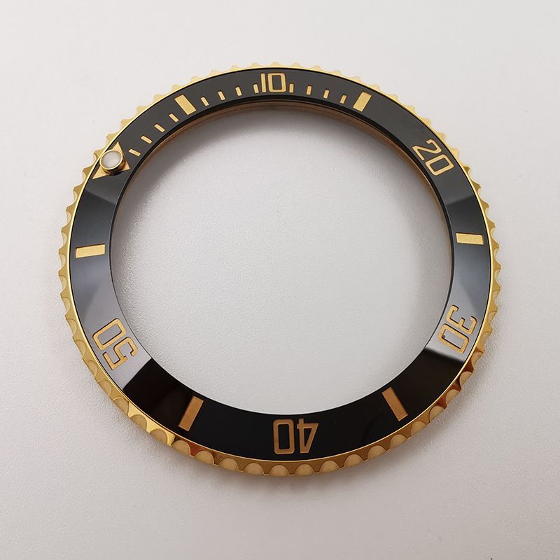 Replacement Watch Bezel Insert Fits Rolex Submariner 40mm 116613LN Black/Gold