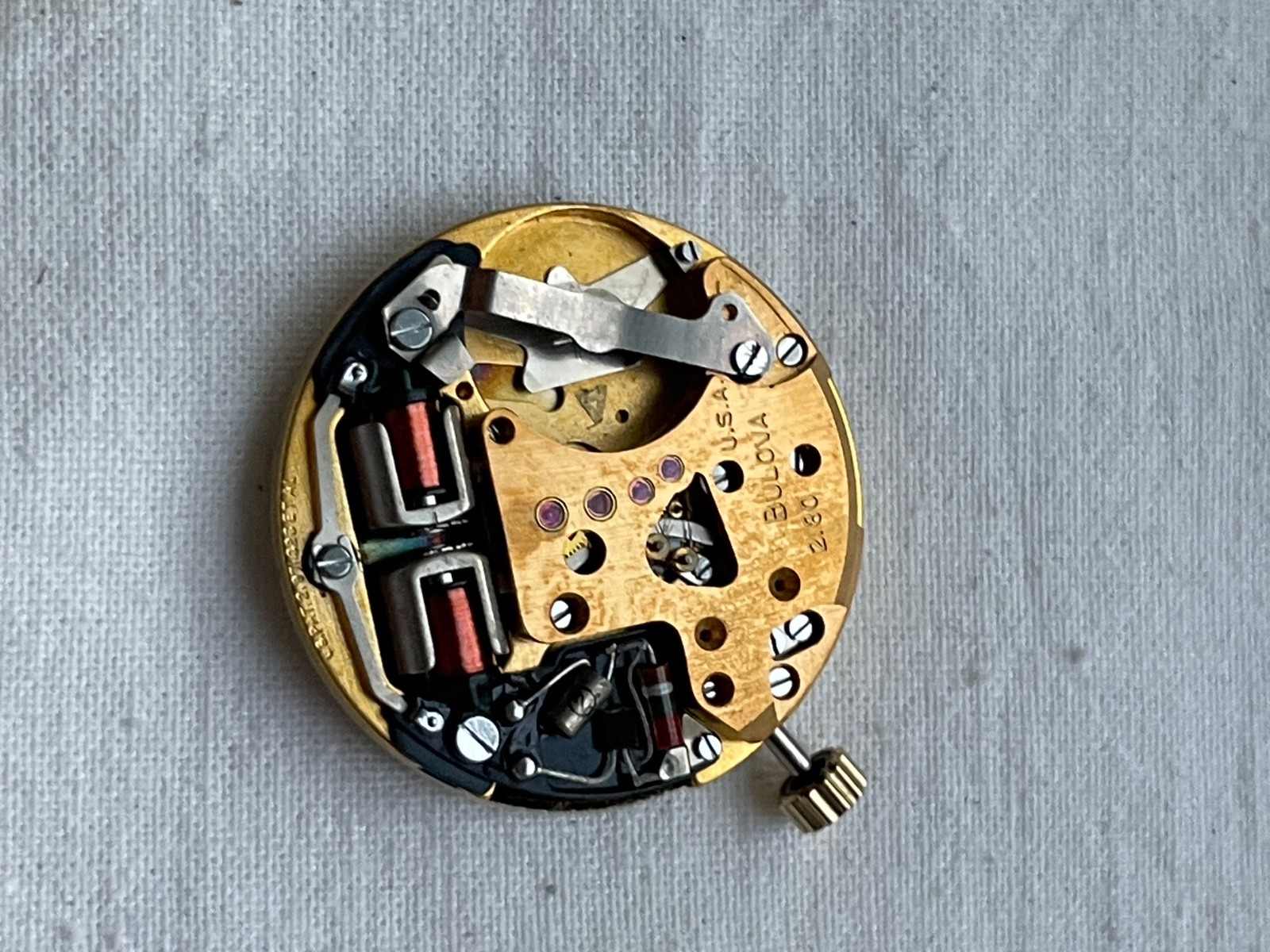 Bulova Accutron 2180 GREAT DIAL – movement for mens watch UNTESTED, lot 1505