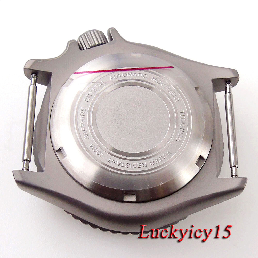 41mm 200m Waterproof Dive Titanium Watch Case For Men Sapphire Glass 120 Clicks