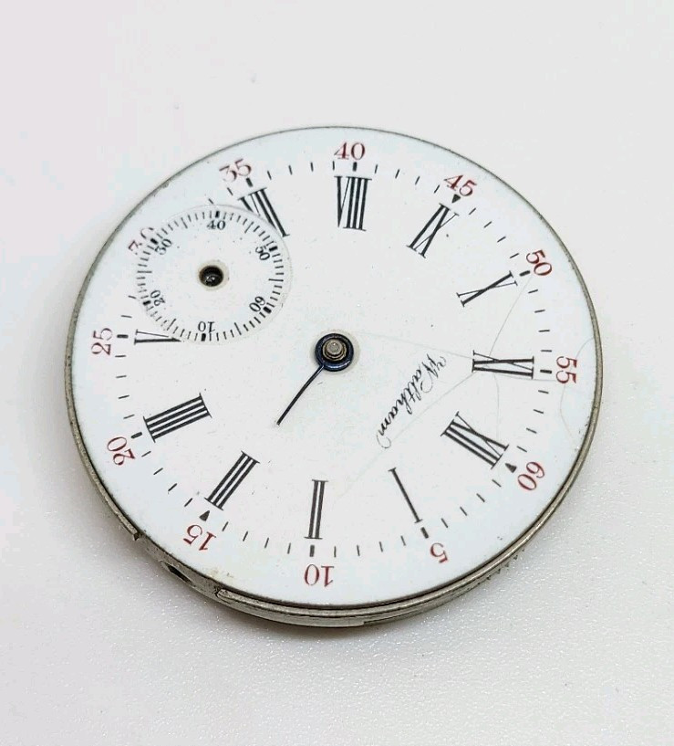 1900 Waltham Model 1891 Grade Seaside 7J 0s Pocket Watch Movement For Repair