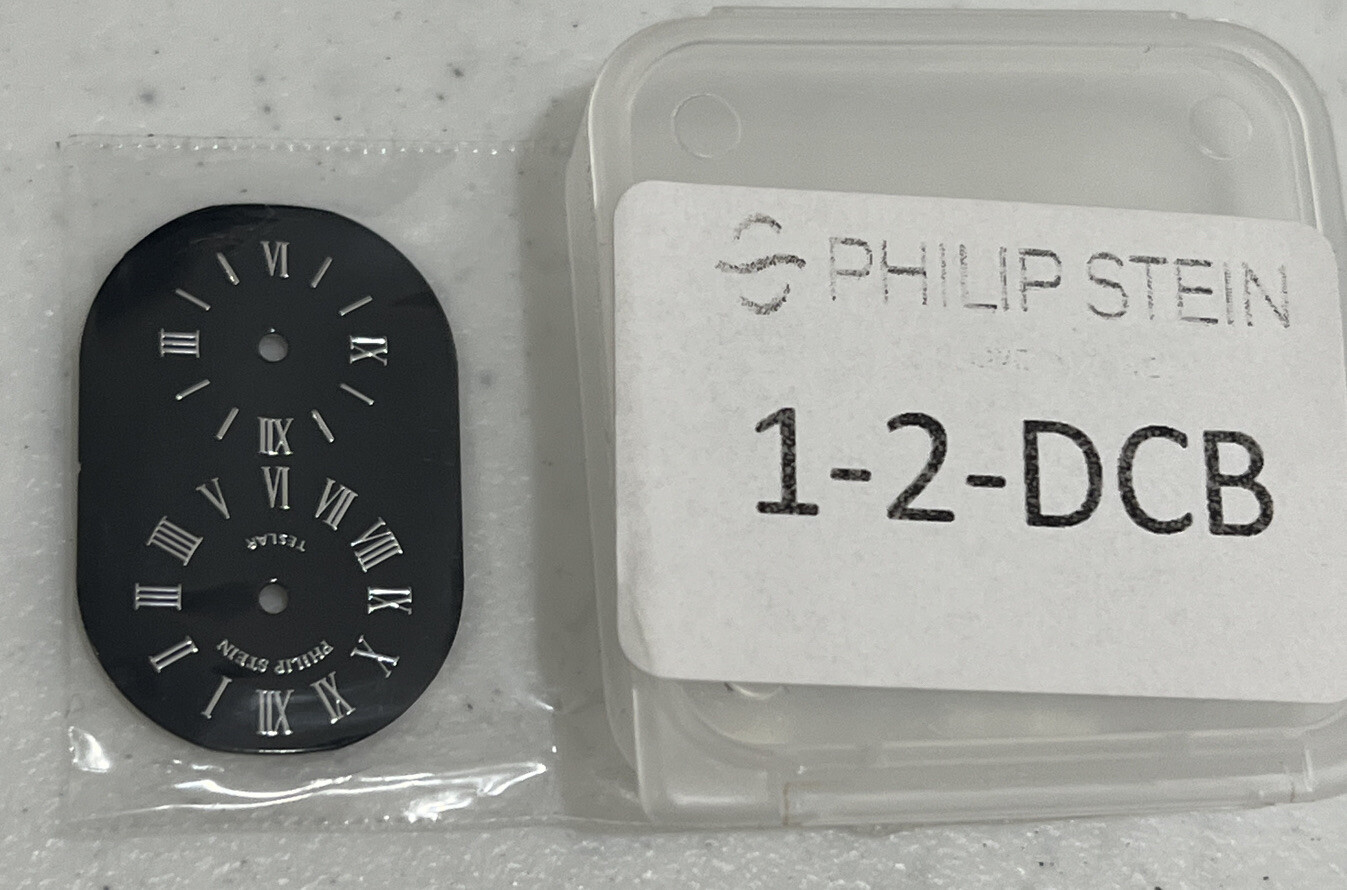 Philip Stein Watch Dial Black 19.9mm x 29.9mm Authentic Original