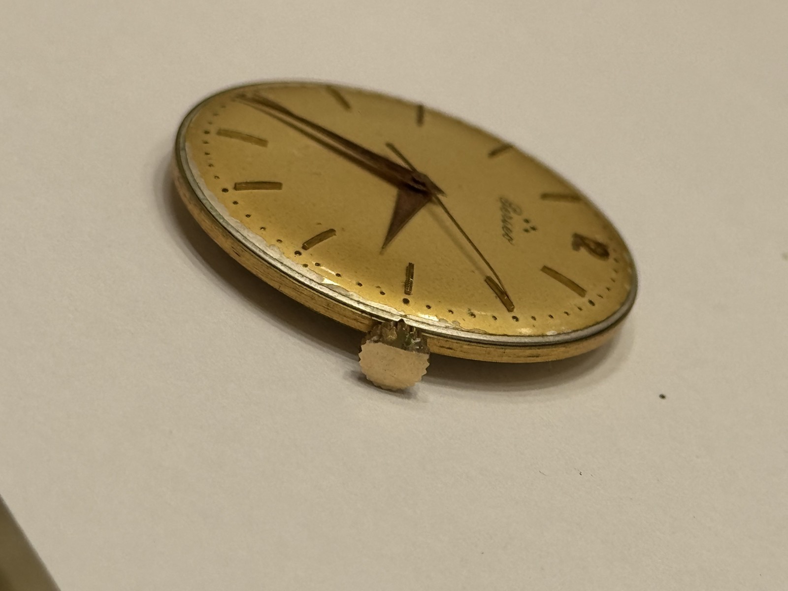 Perseo Movement & Dial Manual Cal.689 Swiss Made 17 Jewels Runing