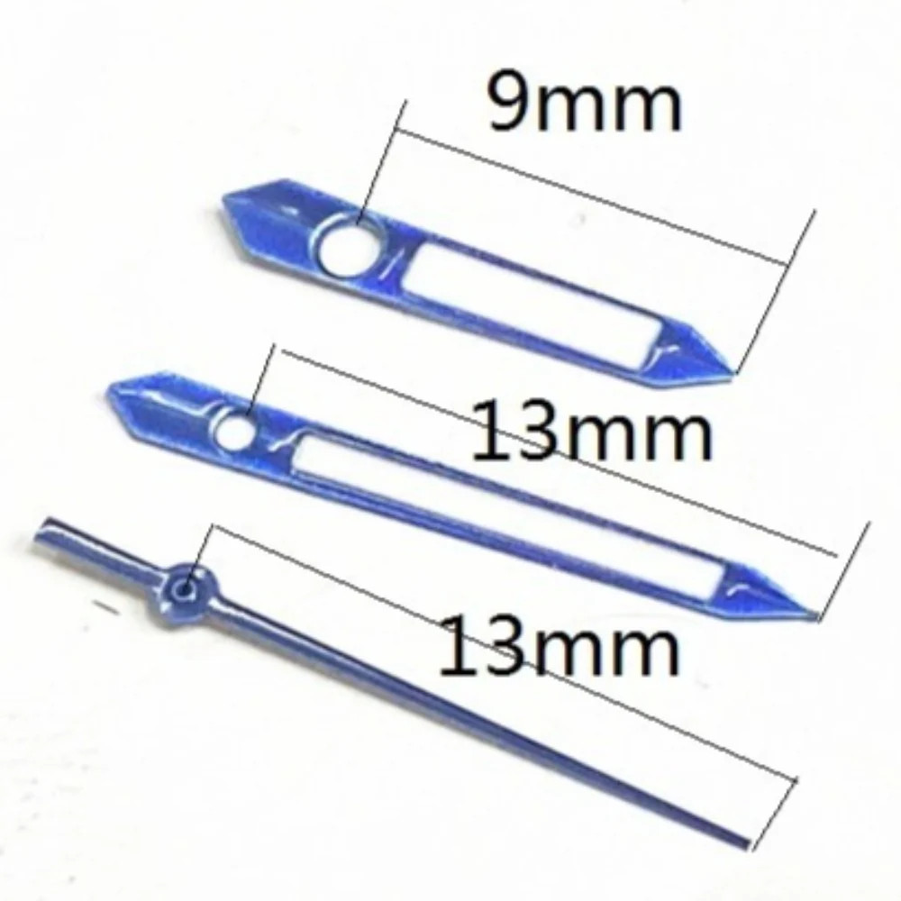 13mm Blue Trim Watch Hands for China Made 7120 Movement Watch Part