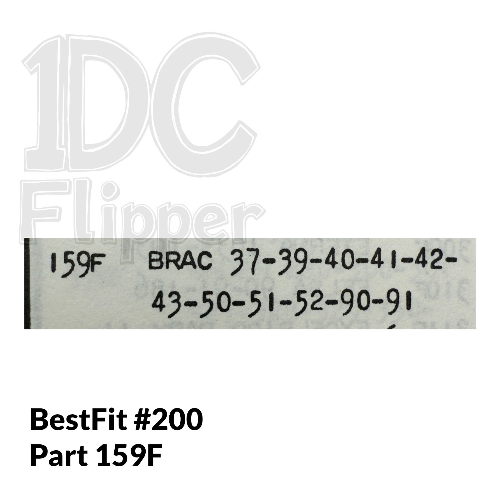 BRAC 40 WINDING STEM BestFit 200/159F, 1.30, 16.6mm Ronda 90, Read List