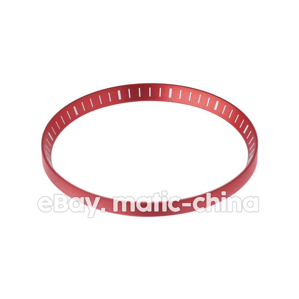 SKX007/SRPD Chapter Ring Matte Red with White Markers Metal Alloy