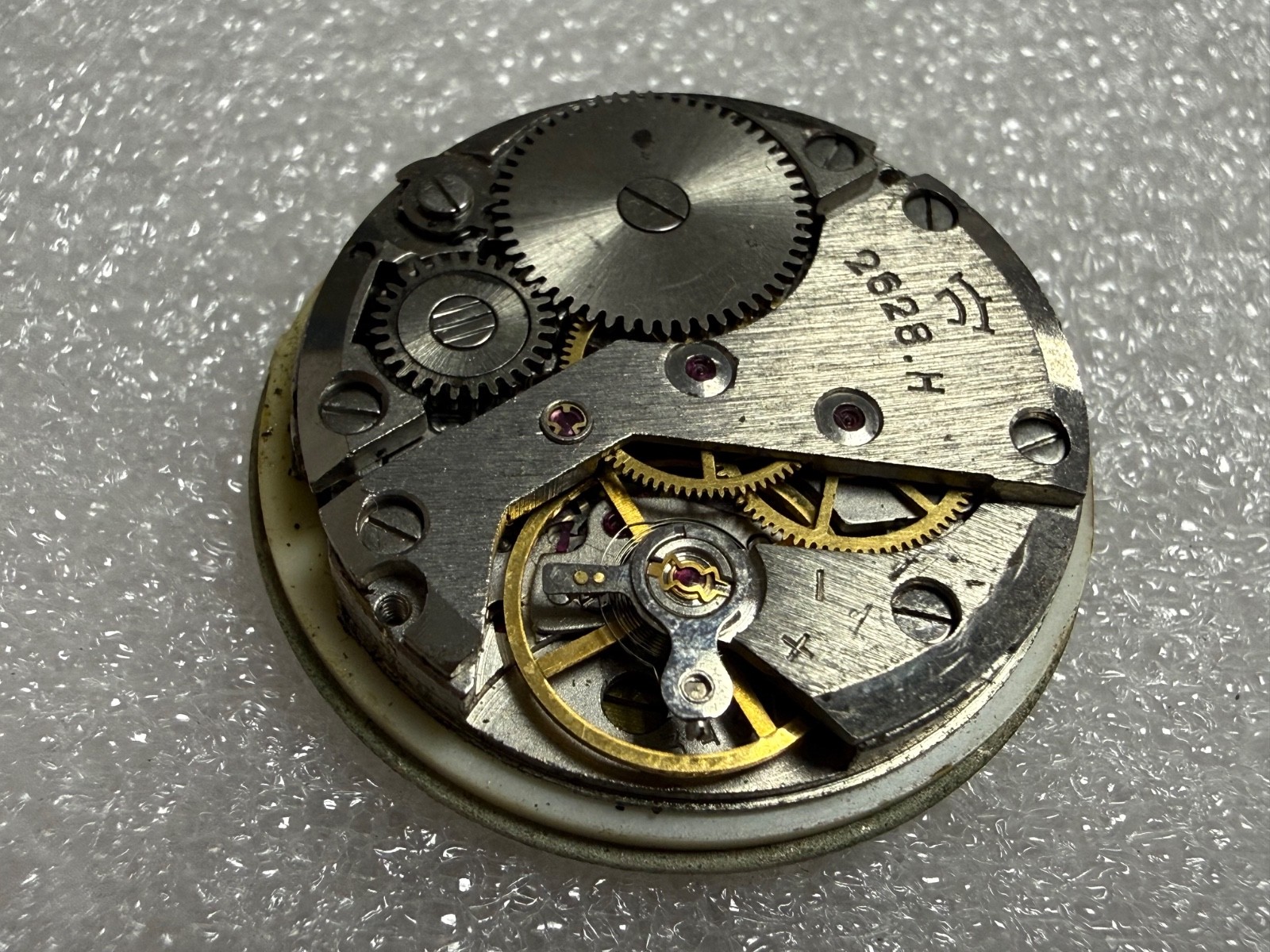 Watch movement USSR Raketa Cal.2628.H. plus Dial. For parts .