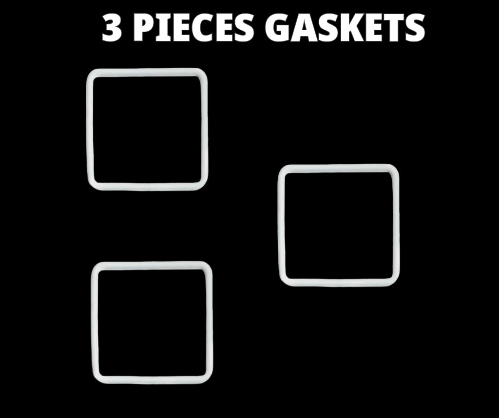 WHITE Gasket Made to Fit CA50-CARTIER SANTOS GALBEE SMALL (14.4×14.4×1.00)mm