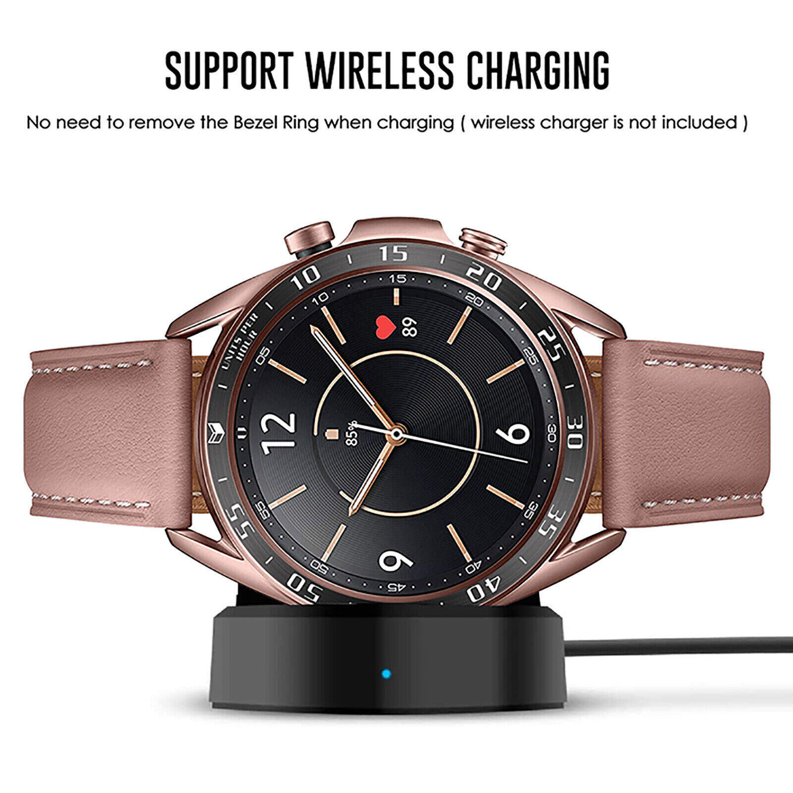 Metal Watch Steel Bezel Ring Circle Adhesive Cover for Samsung Galaxy Watch 3