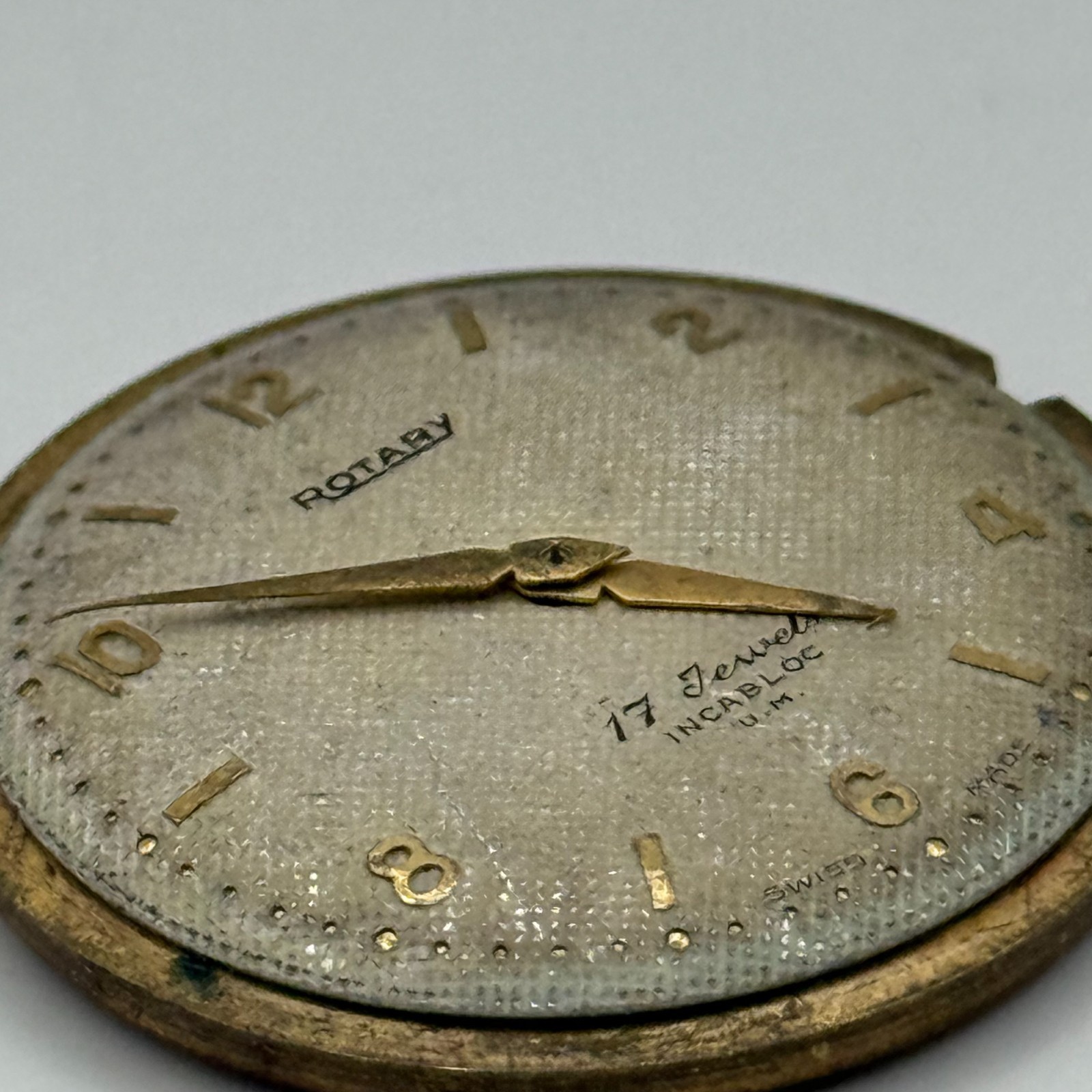 ETA 2370 Watch Movement Rotary Manual Wind Vintage Swiss Parts Repair 31.3mm
