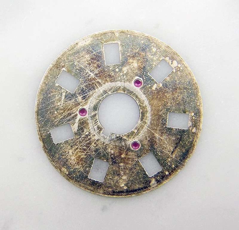 Genuine Rolex 1555 1556 Caliber Silver Metal Watch Day Date Disc 1803 1802 1807