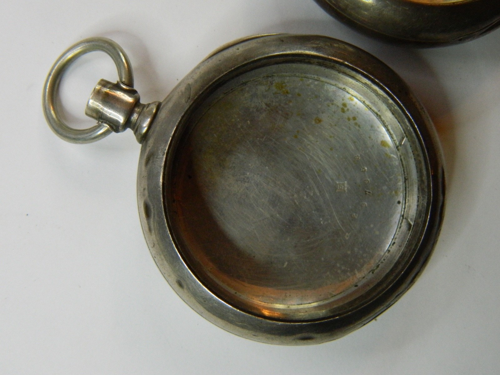 2 VINTAGE 18S DUEBER NEWPORT COIN SILVER POCKET WATCH CASE LOT – 145g