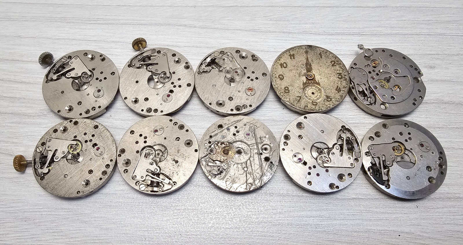 Vintage Soviet Movement Zim Raketa Pobeda USSR Watch Mechanisms for parts