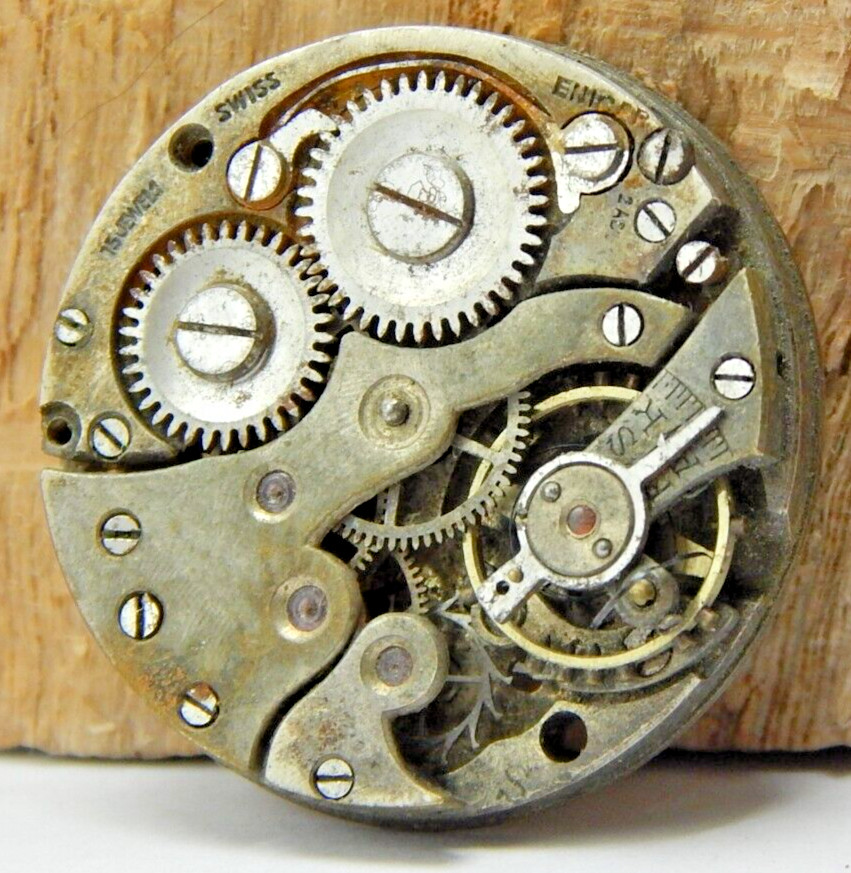 Vintage Enicar 15 jewel 2 adjustment men’s wrist watch movement swiss made