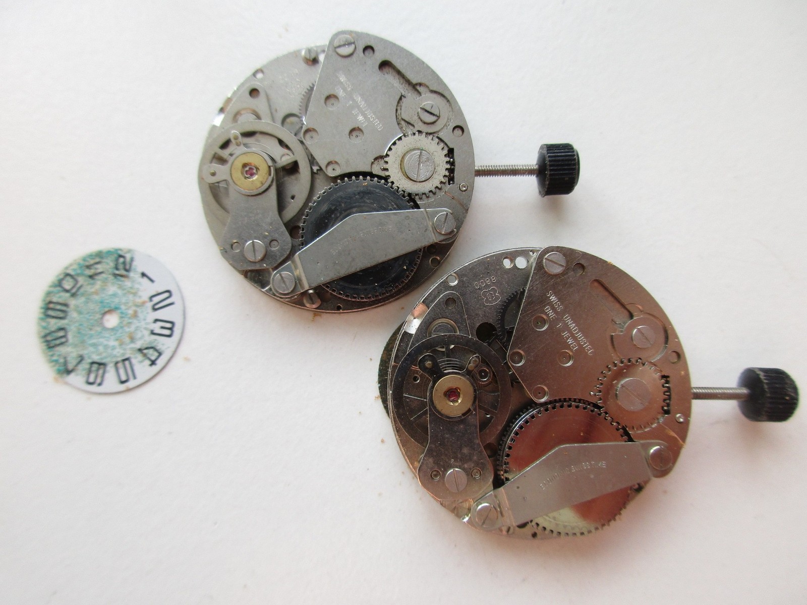 EB Bettlach cal. 8800 Swiss watch movements – direct read disks – for parts