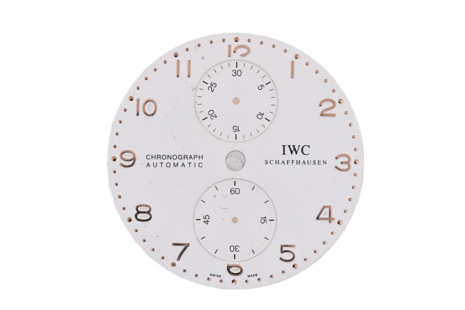 IWC Portugieser Portuguese Chronograph Watch Dial 3714 Silver Rosegold (ZB1202)