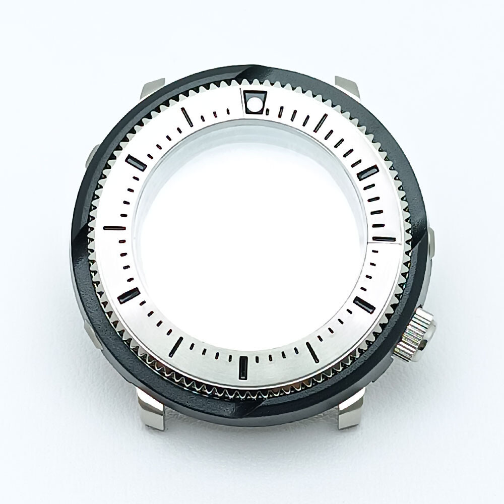 Watch Part Stainless Steel Sapphire Lens 45mm Case for NH35 NH36 NH35 NH36 Movem