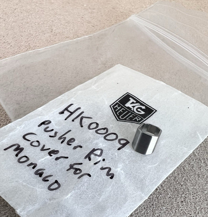 TAG HEUER MONACO CHRONOGRAPH PUSHER RIM COVER NOS REF HK0009 SEALED NEW