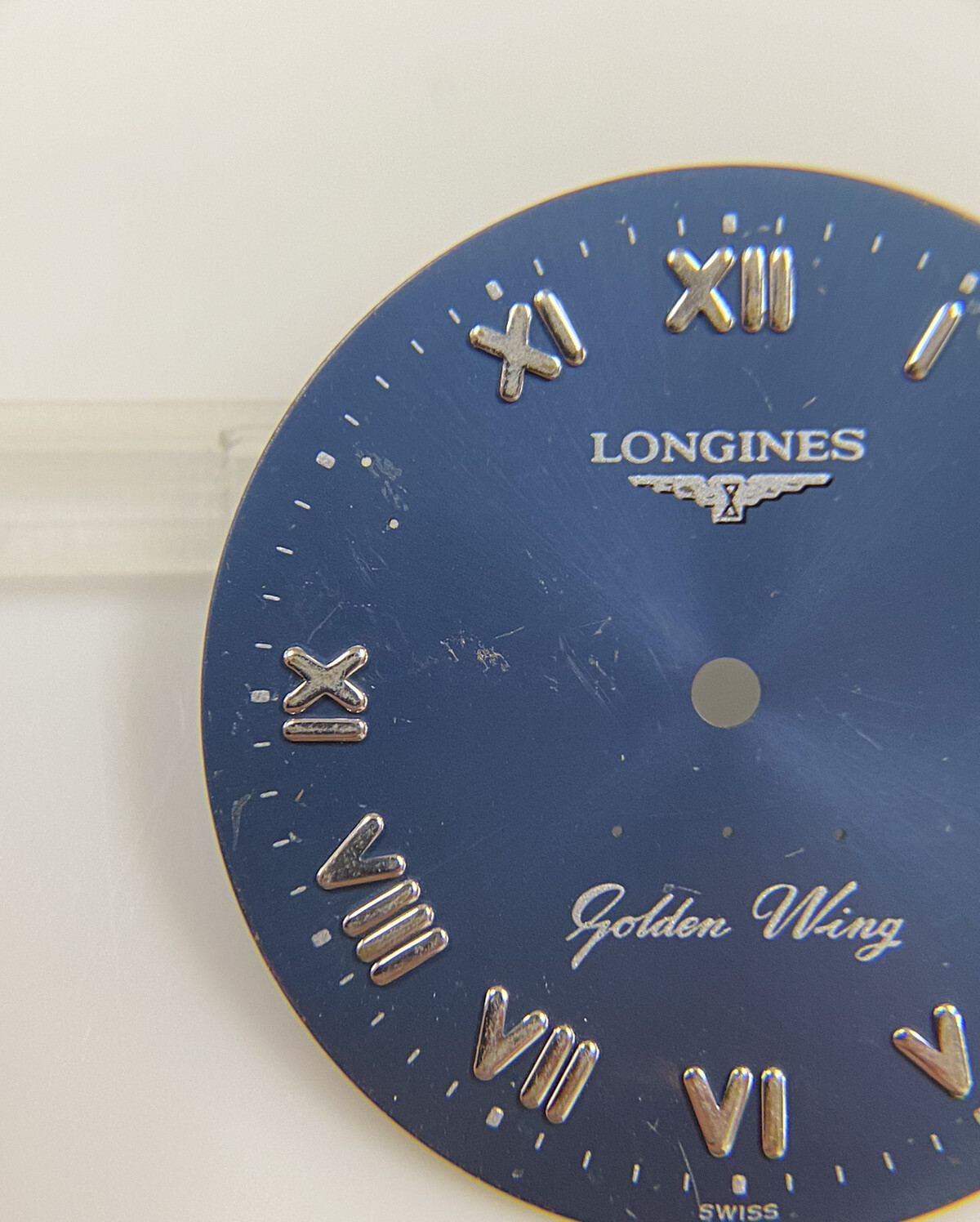 Genuine Longines 5-Star Golden Wing Mens Watch L3.605.4 Navy Blue 26.5mm Dial