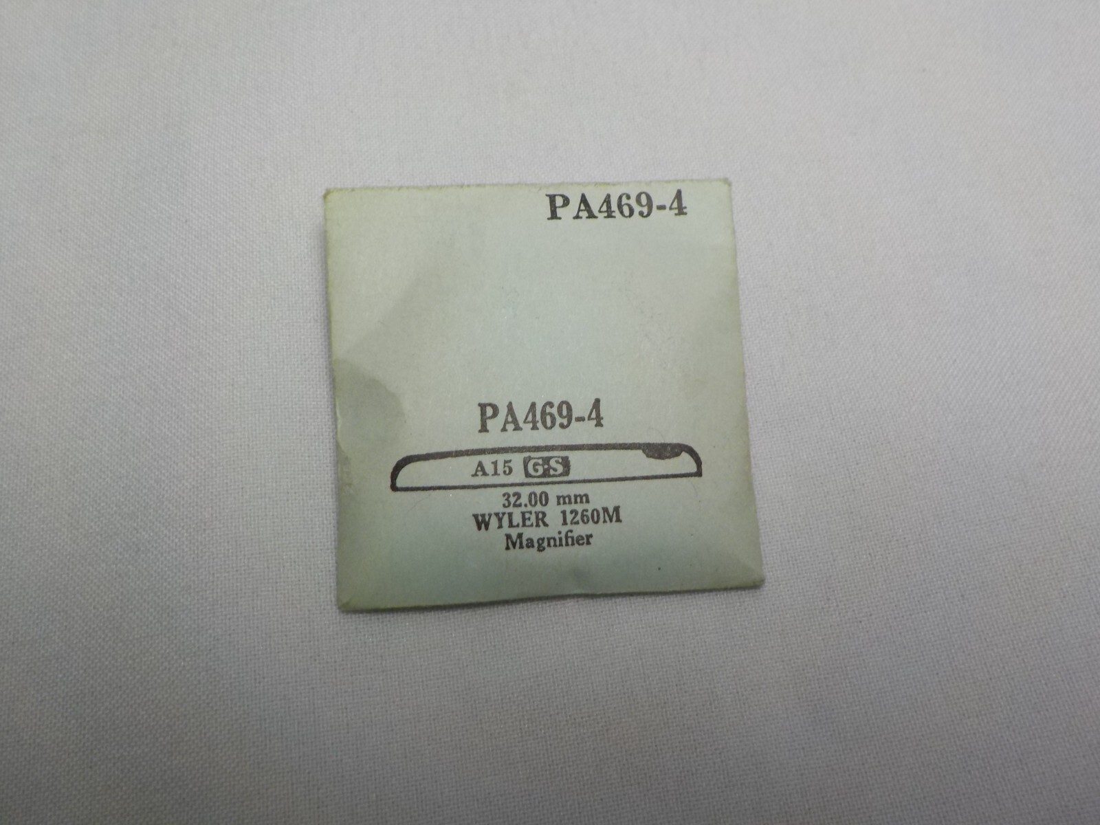 WYLER 1260M MAGNIFIER WATCH CRYSTAL REPLACEMENT 32.00MM PA469-4 GS A15 #36