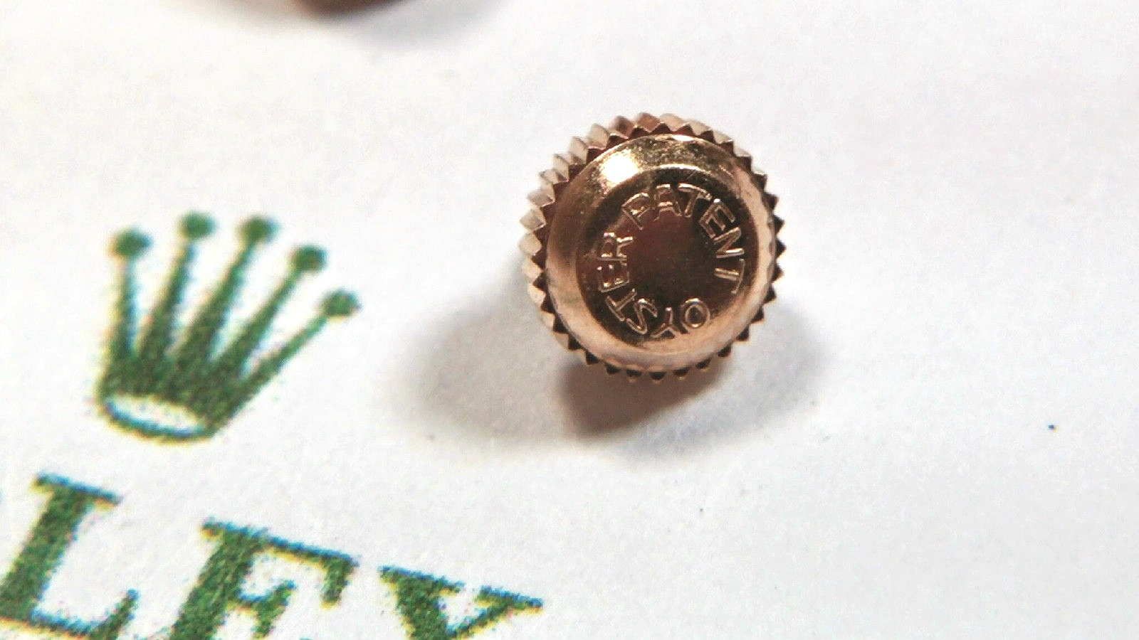 18k Rose Gold Rolex Cal 59 Recorda Military 3478 Oyster Patent 5.4mm drum crown