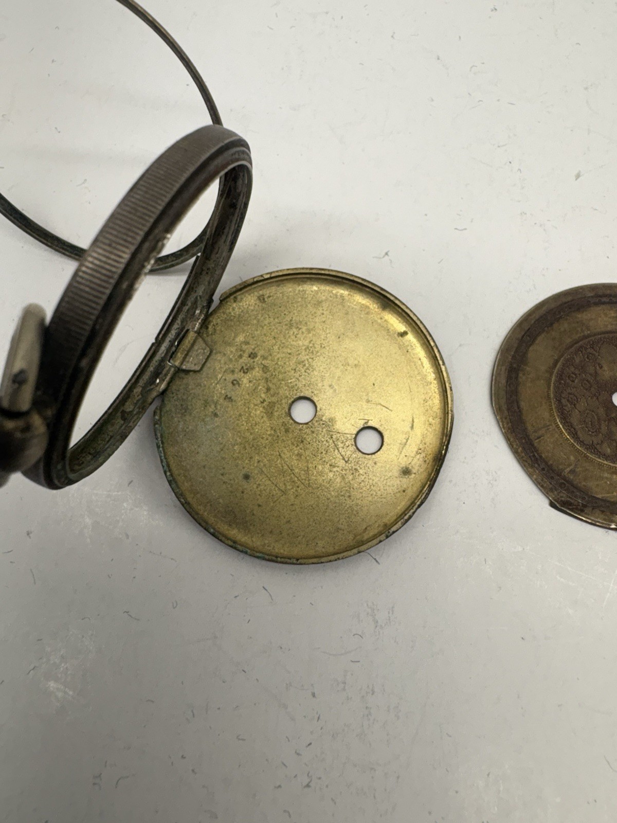 Antique Pocket Watch Parts Case Parts Dial