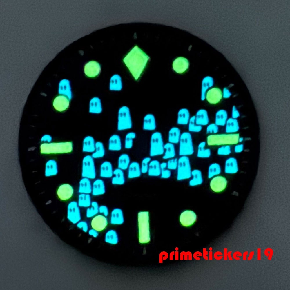 Luminous 29mm Ghost Watch Dial Face Fit NH35 NH38 Miyota82 PT5000 For 50-Fathoms