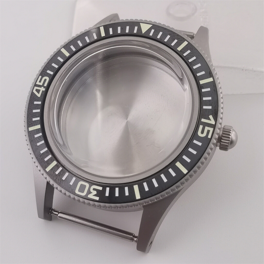 40mm Luminous bezel Frosted brushed Watch Case Fit NH34 NH35 NH36 Movement
