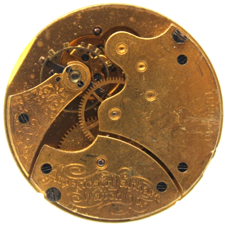 1902 WALTHAM POCKET WATCH MOVMENT 11289540 GRADE: SEASIDE 6s 15j (PN3)