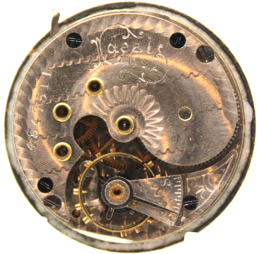 1904 IDEAL USA (NY STANDARD) POCKET WATCH MOVEMENT 4547511 GRADE: 44 6s 7j (ER2)