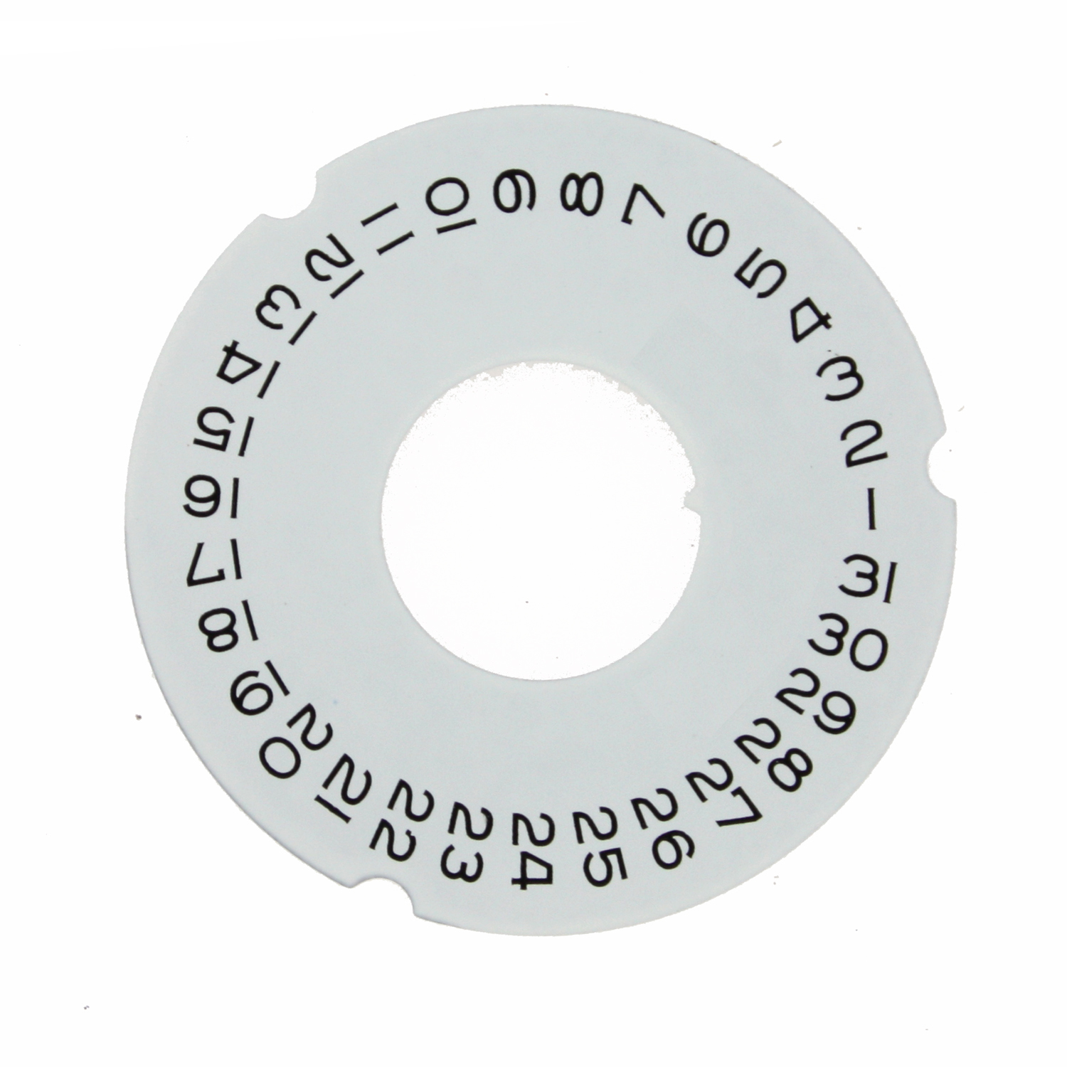 Calendar Date Dial Disc to fit Rolex Caliber 3055 White color