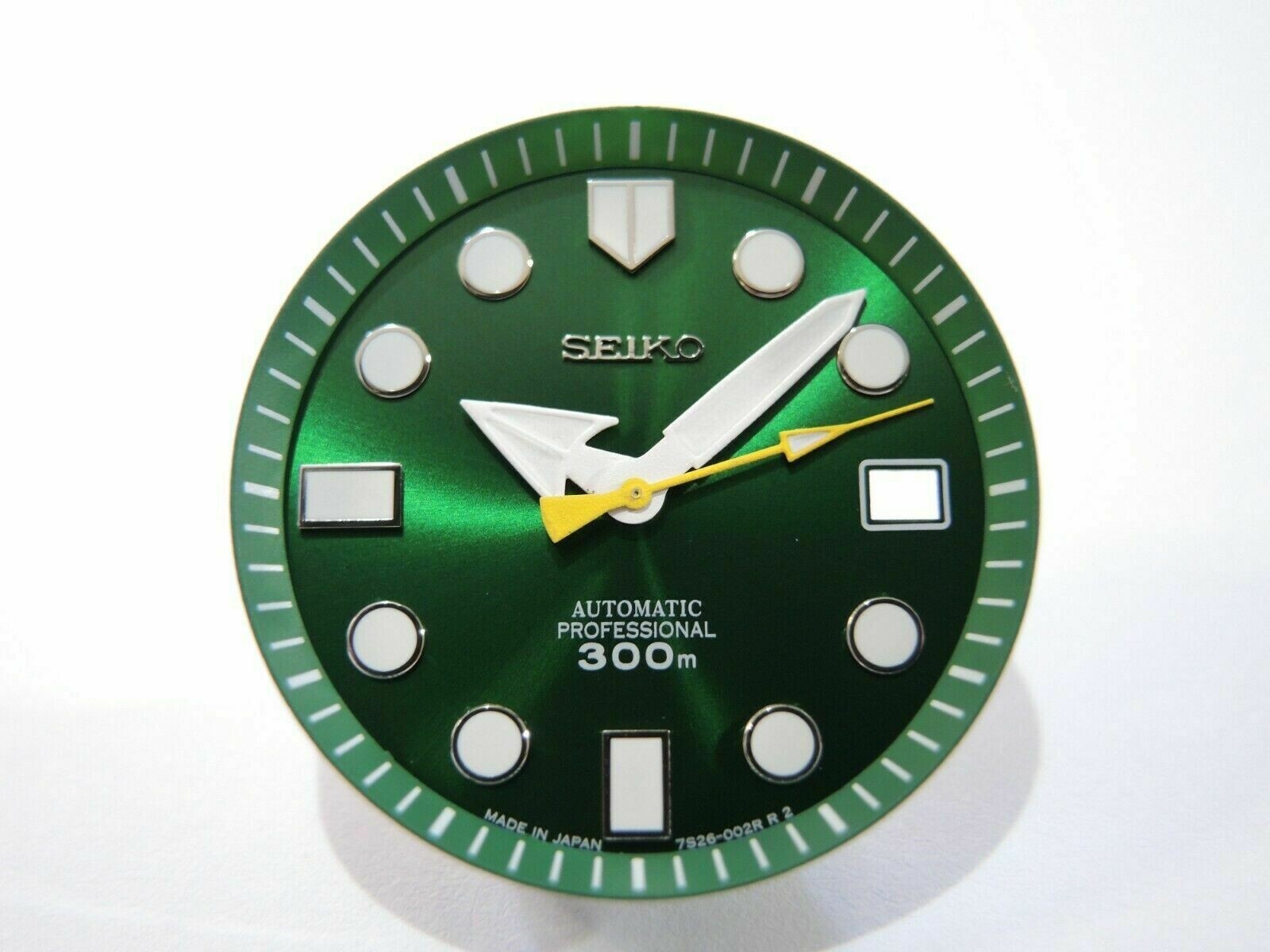 NEW GREEN SUNBURST DIAL,MINUTE TRACK & HANDS LARGE DIVERS SKX007-009 /NH35 /4R36