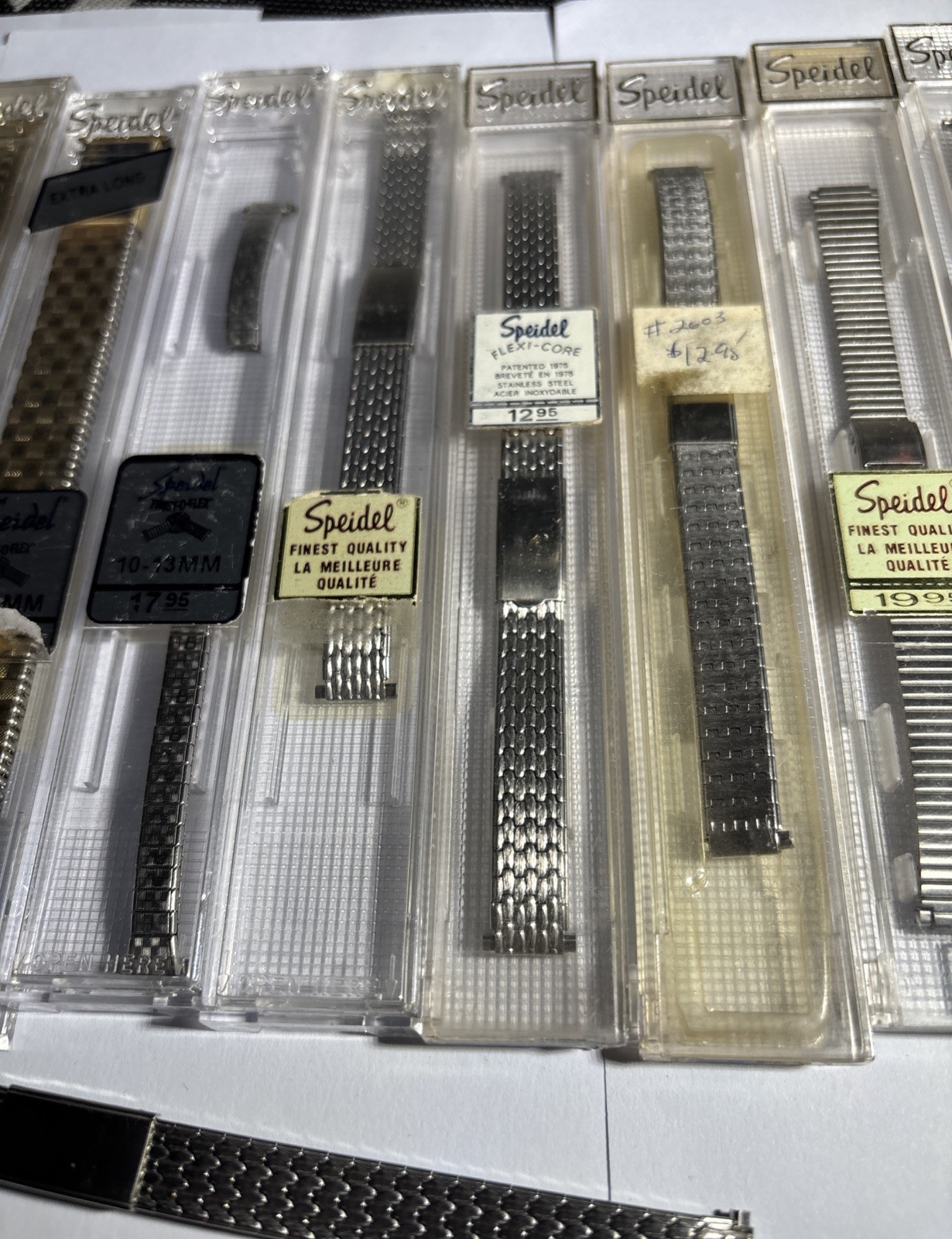 Lot Of Vintage Speidel Watch Bands Various Sizes