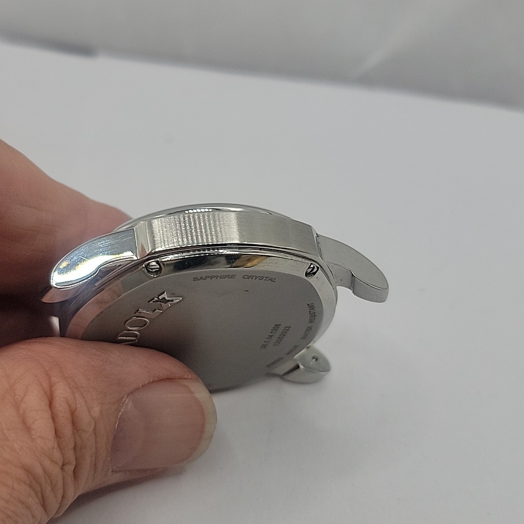 Men’s Movado LX 38.1.14.1206 Complete Case With Crystal Mint Condition