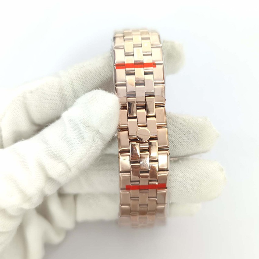 39.5MM Steel Watch Case Strap Magnifying Sapphire Glass For NH35/NH36 Movement
