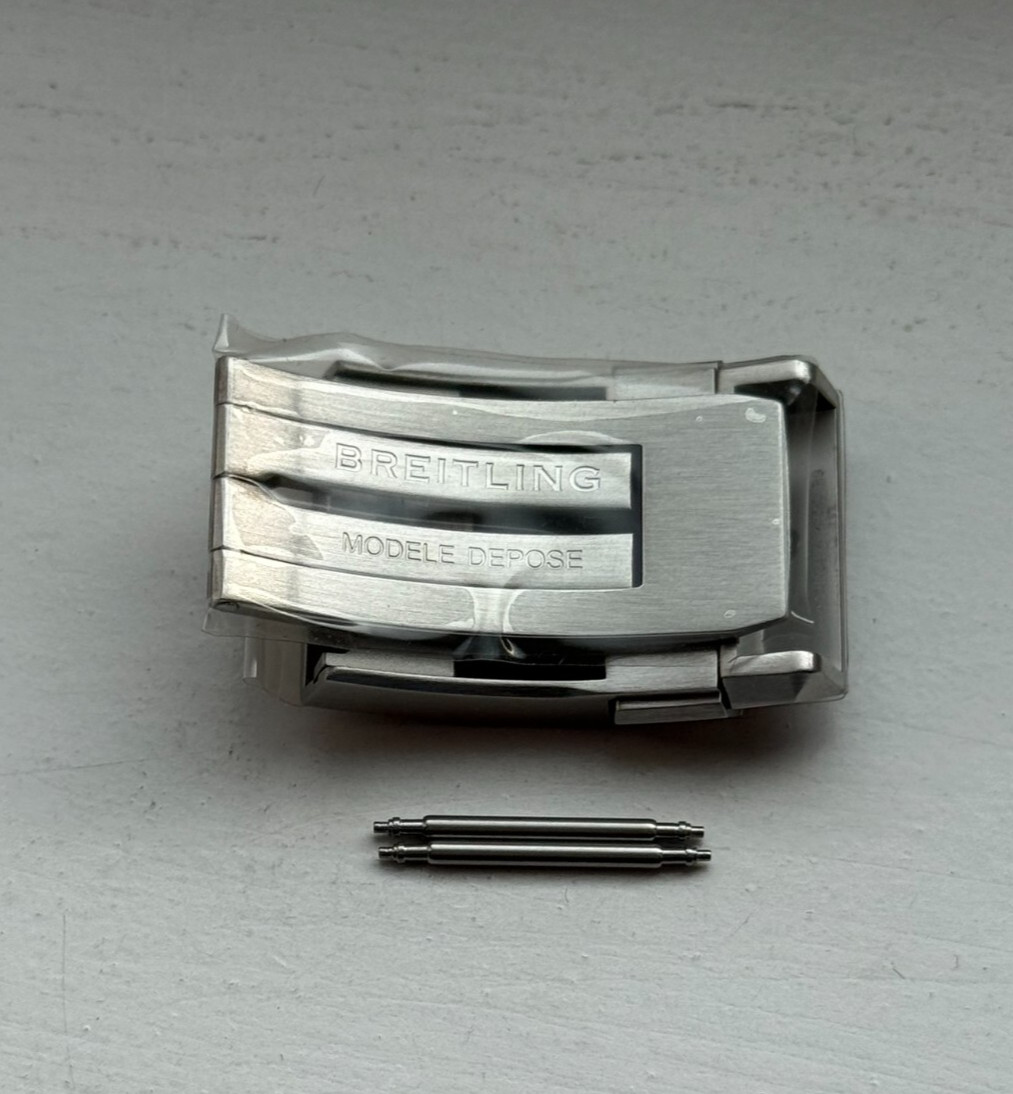 Genuine Breitling Steel Deployment Deployant Clasp Buckle 20mm Strap A20DSA.4