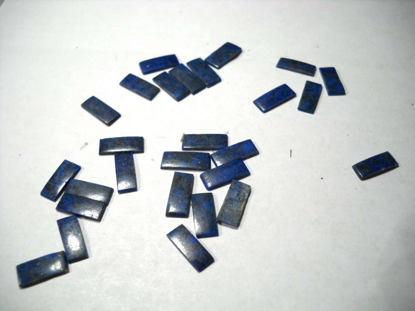 559 Vintage Lapis Lasuli tryangle bracelet replacement pieces 11 x 4 x 1 mm