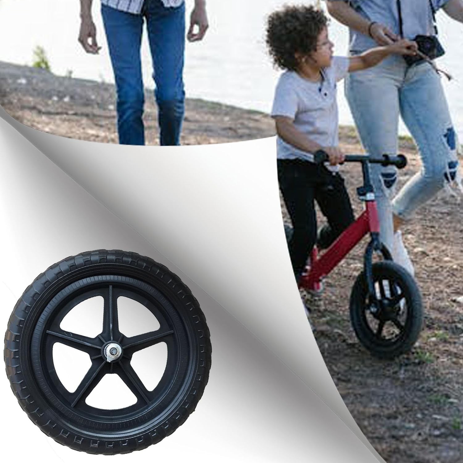 11 inch Balance Bike Replacement Wheel Non Inflatable EVA Foam Balance Bike W…