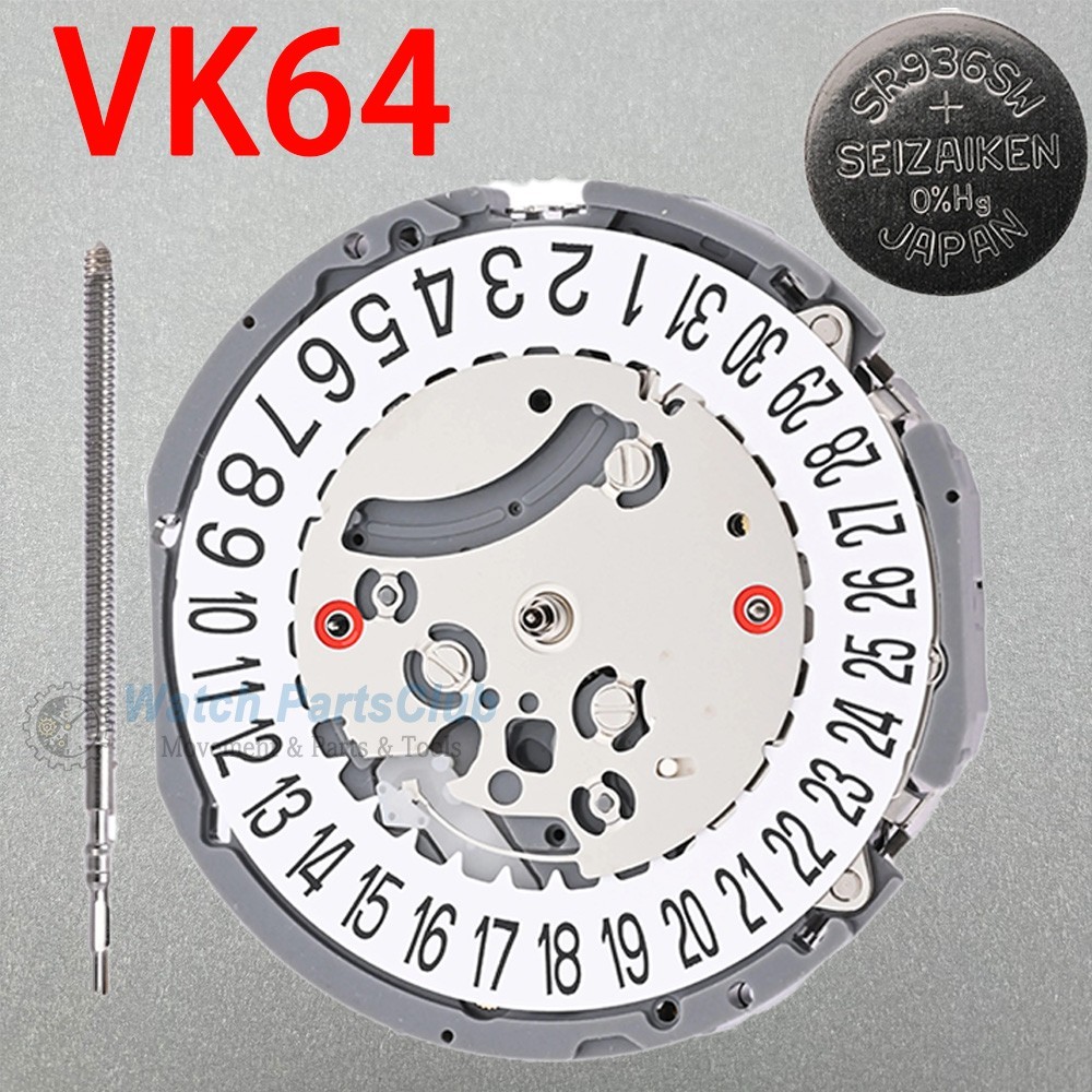 Japan VK63 VK64 VK67 VK68 Quartz Movement Aftermarket Watch Replacement Parts